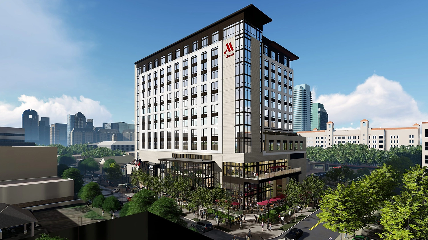 Concept drawing of Marriott Uptown hotel